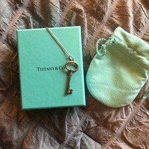 Tiffany Twist Oval Key Pendant Necklace